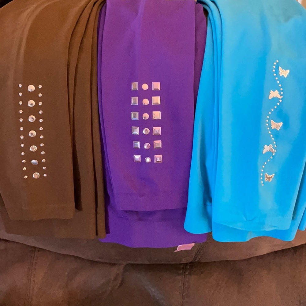 3 pairs Bay 6 New York leggings one size fits most